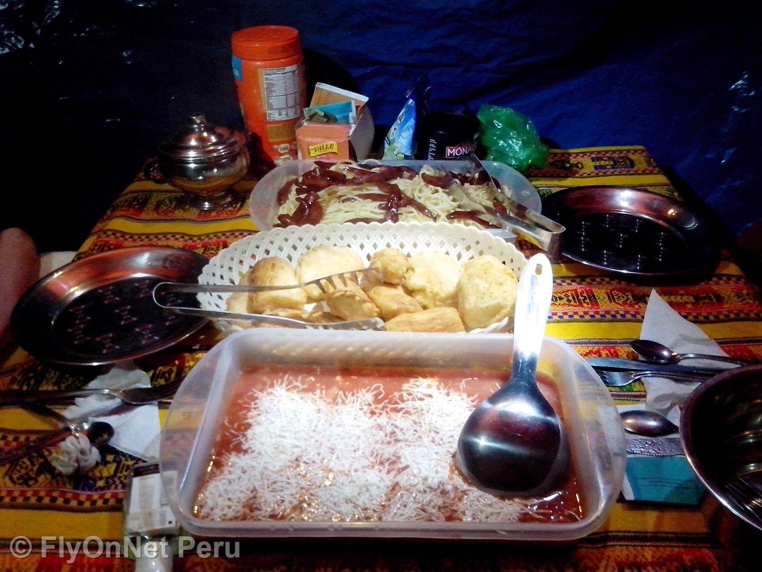 Álbum de fotos: Comida durante el trek