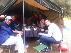 Almuerzo durante el trek